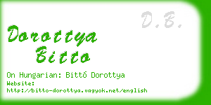 dorottya bitto business card